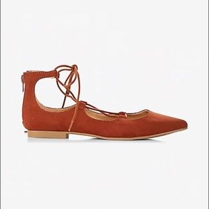 Express lace up flats